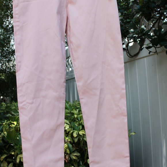 57WD SOFT SKINNY STRETCH KNIT LIGHT PINK PANTS - Picture 7 of 8